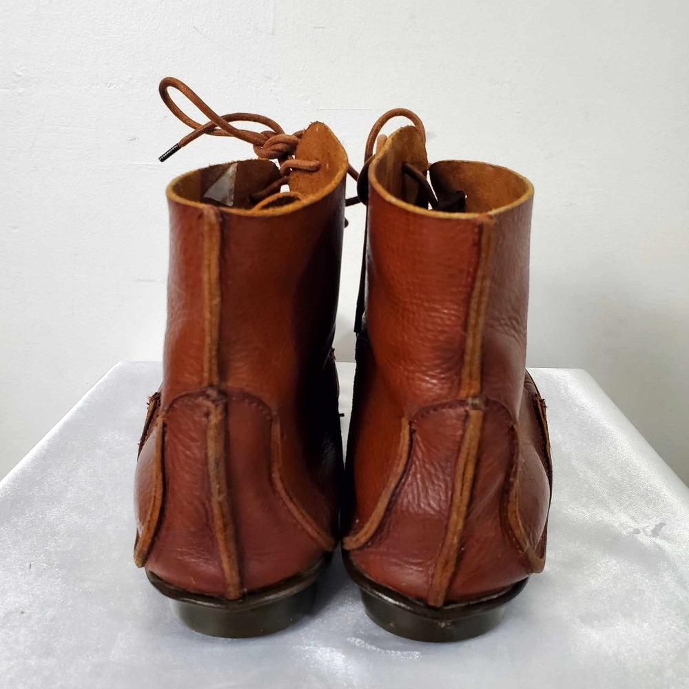 Trippen Schuhe Leather Ankle Brown Boots - Picture 8 of 15